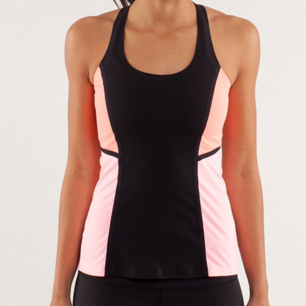 Lululemon Cool Racerback *Surf Bonded
Black/Orange